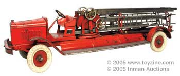 Kingsbury’s pressed steel aerial ladder truck are known to exist