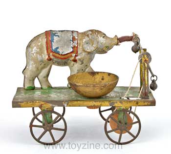 Elephant Tin Bell Toy