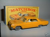 Matchbox # 20 Grey Wheel Impala Taxi