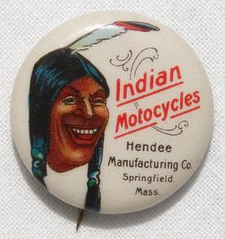 INDIAN MOTORCYCLE Celluloid PINBACK