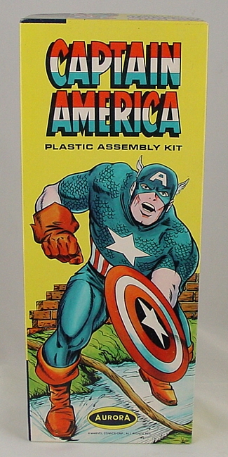 1966 Aurora Captain America Super Hero Model Kit