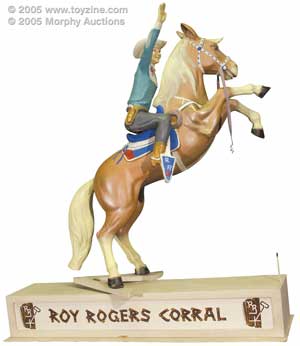plastic composite Sears store display featuring Roy Rogers and his palomino, Trigger
