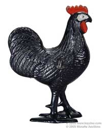 5in tall cast-iron Rooster bank