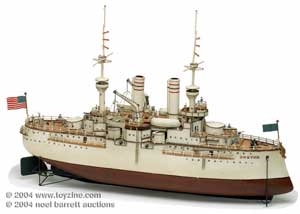 Marklin Battleship “Boston” - This classic 40in battleship is from Marklin’s