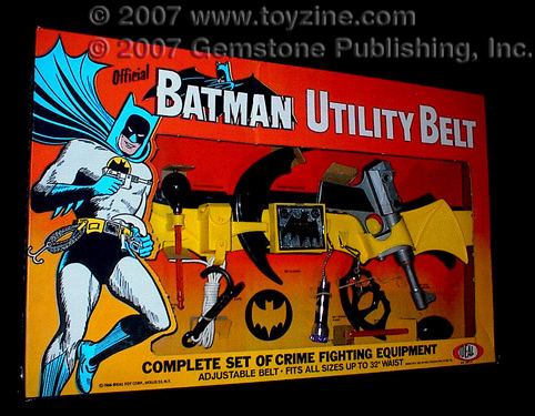 1966 Ideal Batman Utility Belt in near mint condition and complete with original box realized $16,362.62