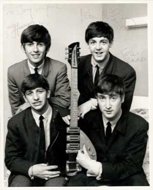 picture of the Beatles signed by all four realized $16,969
