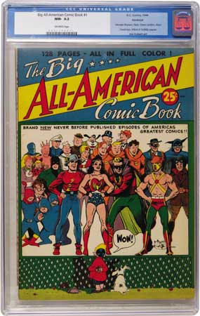 Hawkeye Pedigree Copy of Big All American Comic Book CGC 9.2 went for $14,340