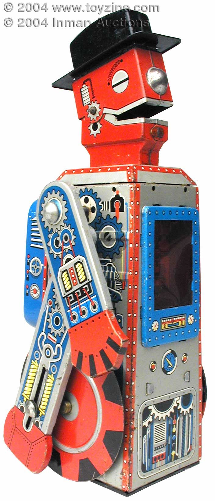 1955 tinplate Japanese robot Mego Man Tin Toy Robot - F.H. Griffith Toy Auction