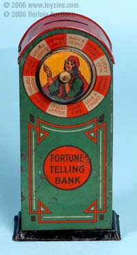 vintage tin toy bank