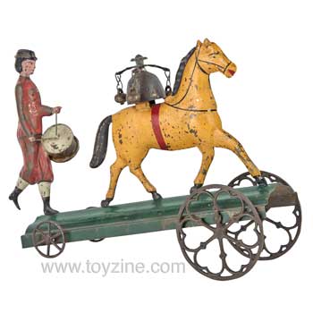Horse and Drummer Bell Toy
