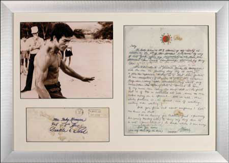 letter from Bruce Lee talking about his years on the Green Hornet went for $7,223