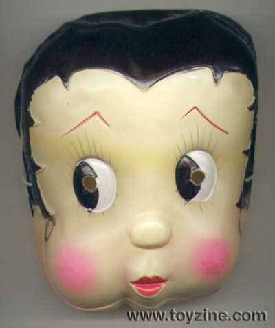 BETTY BOOP - CELLULOID MASK - 1930's JAPAN, wonderful celluloid face mask