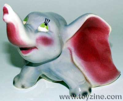 DISNEY's DUMBO - 1960's ceramic figure of popular Dumbo wonderfully modeled