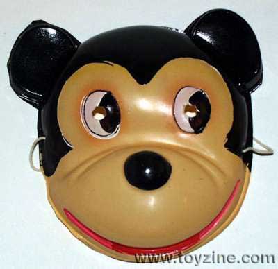 Mickey Mask, 1930s Japan, Celluloid face mask in mint condition.