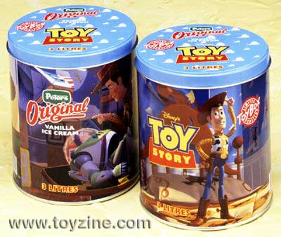 Toy Story limited edition Toy Box / ice-cream tins were produced in 1996