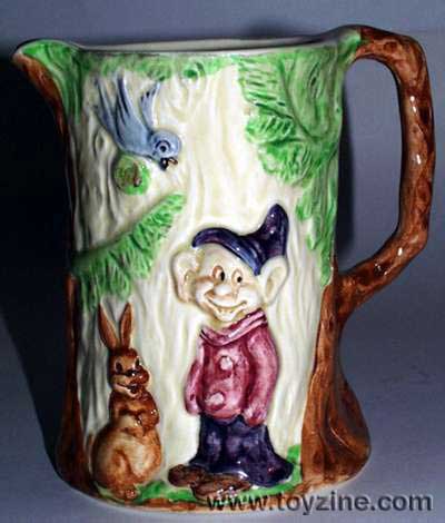 Disney Snow White Wade Heath Coffee Pot, 1940s England