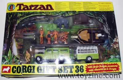 Corgi Tarzan Gift Set, 1980's hard to find set in unused condition