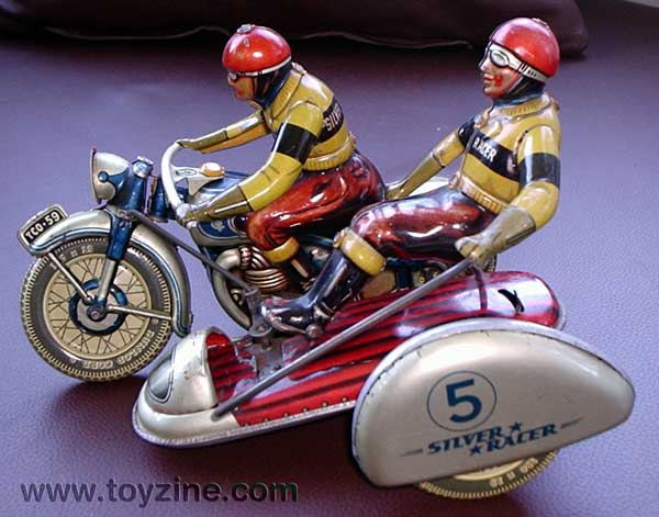 TCO SILVER RACER tin toy