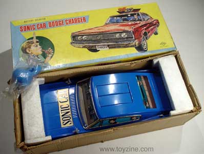 DODGE CHARGER - TIN - 1960s - JAPAN, sonic car dodge charger all tin