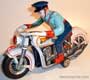 POLICE MOTORCYCLE- Tin - Made in Japan by Modern-toys